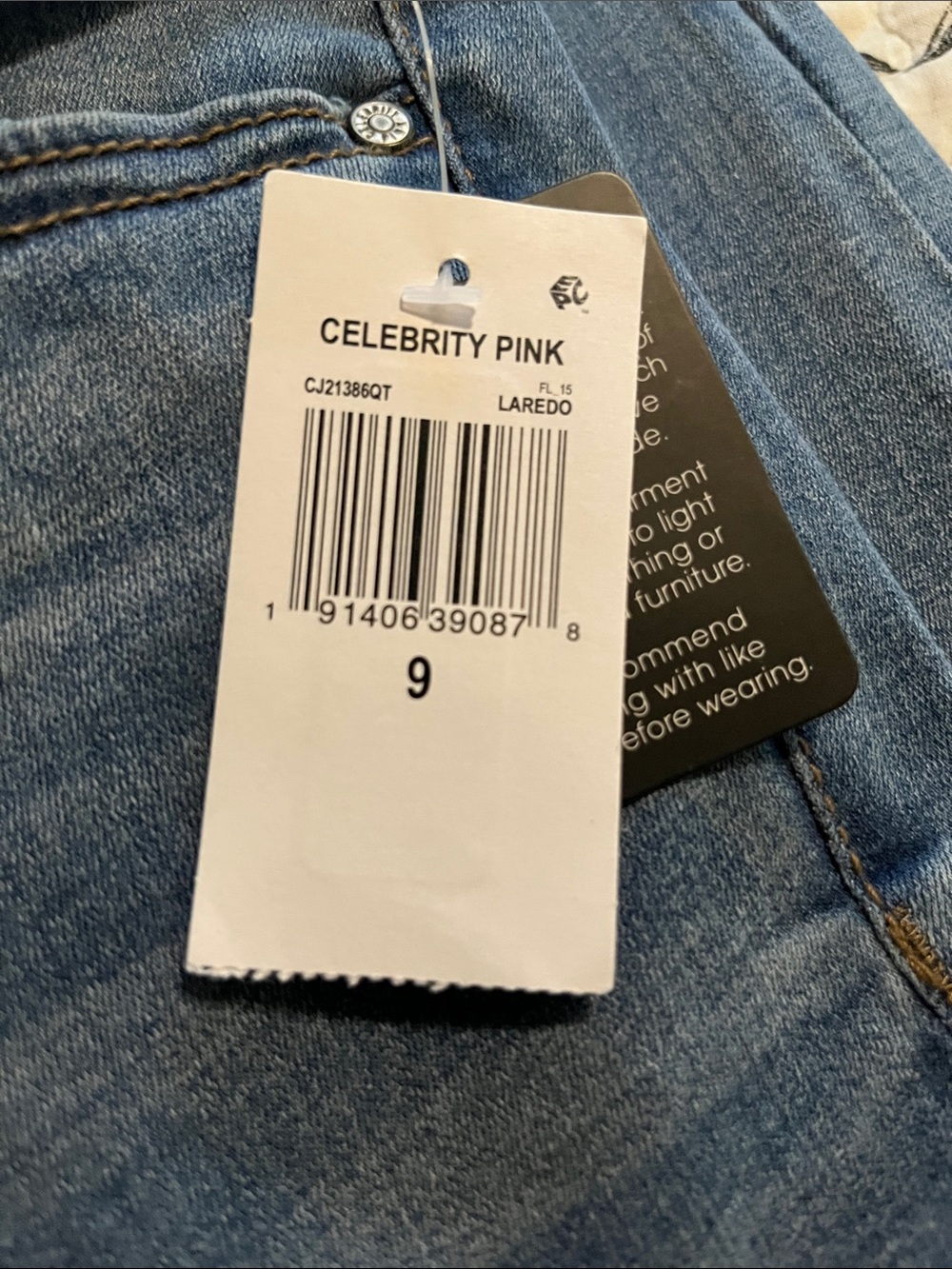 Celebrity Pink Light Blue Denim Jeans - Picture 2 of 7